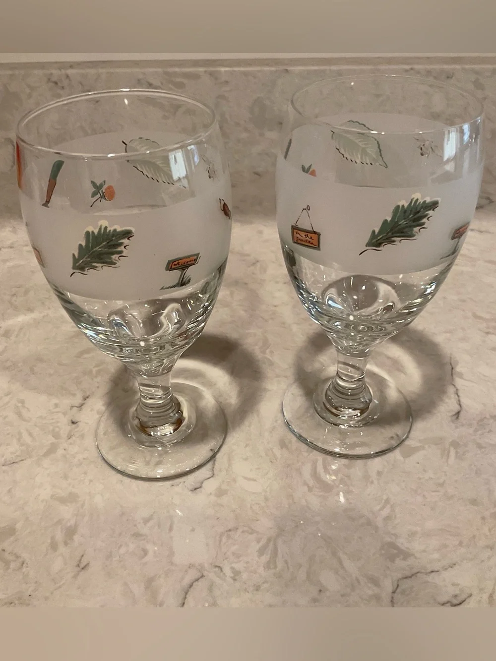 Pfaltzgraff Naturewood Goblets, Set of 2